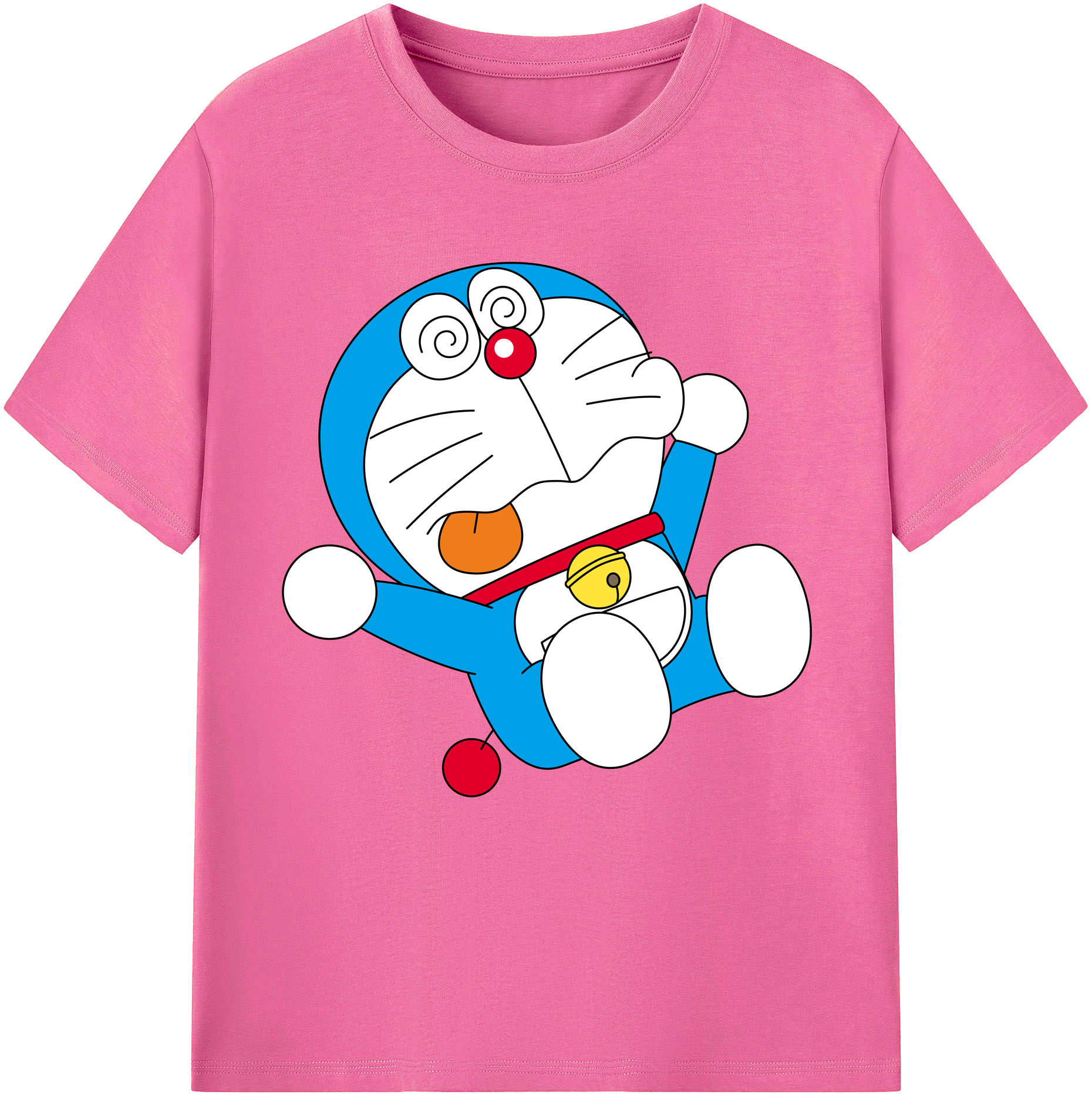 （画像用） ドラえもん Doraemon レディースカジュアルプリントTシャツ（綿100％）